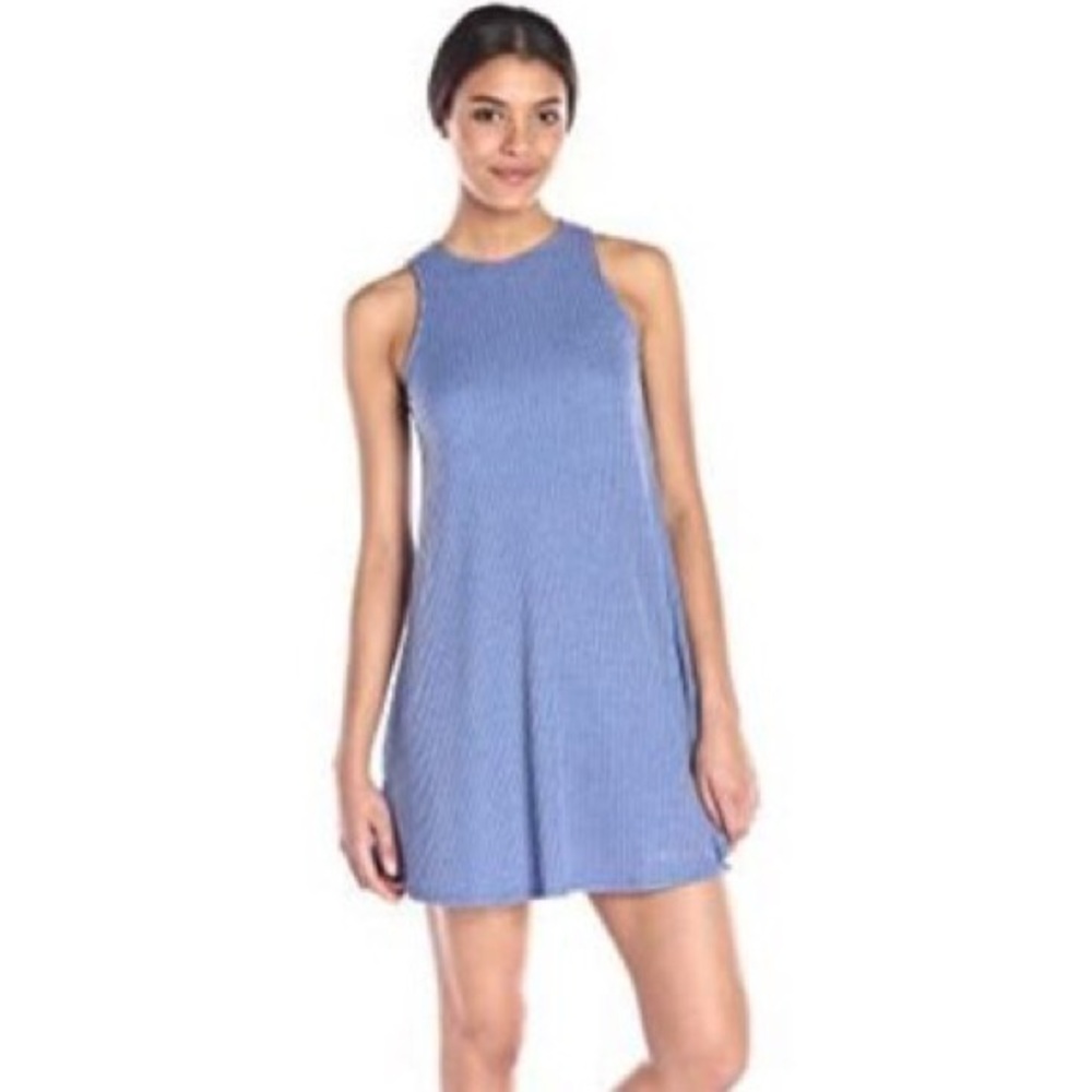 NWT Olive & Oak Ribbed High Neck Swing Dress